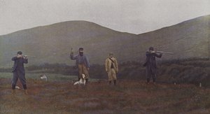 Ripeskytte i Skottland (färgfoto) av French Photographer