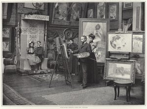 Guillaume Dubufe i sin verkstad av French Photographer