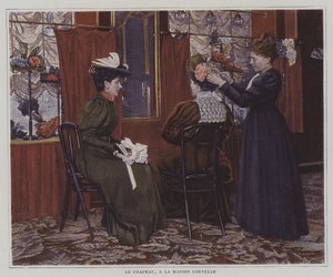 Att få en hatt tillverkad i Maison Nouvelle, Paris av French Photographer