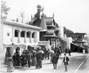 History of Habitation, Paris-utställningen, 1889 av French Photographer