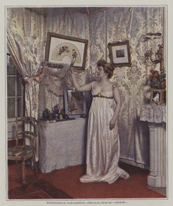 Jane Hading, fransk scenskådespelerska (färgfoto) av French Photographer