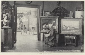 Jean-Leon Gerome i sin verkstad av French Photographer