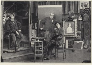 Jules Lefebvre i sin verkstad av French Photographer