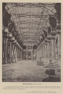 The Paris Commune, Hotel De Ville, Galerie des Fetes (s/v foto) av French Photographer
