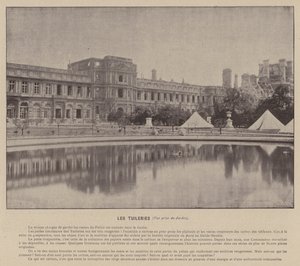 Pariskommunen, Tuilerierna, Utsikt från trädgården (s/v foto) av French Photographer