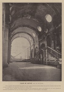 Pariskommunen, Palais De Justice, Salle des Pas-Perdus (s/v foto) av French Photographer