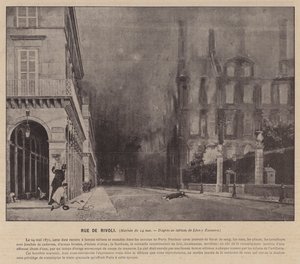 Pariskommunen, Rue De Rivoli, matiné den 24 maj (s/v foto) av French Photographer