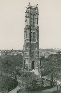 La Tour Saint-Jacques, Saint-Jacques Tower (fotogravyr) av French Photographer