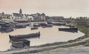 Le Croisic, hamnen och bassängen för Trait av French Photographer