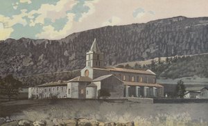 Leoncel, View of the Abbey, Cote N E av French Photographer
