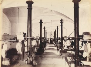 Les Salles des Gardes, Palais des Papes, Avignon, Frankrike,1860-talet (foto) av French Photographer