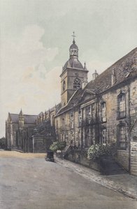 Luxeuil, kyrkan och presbyteriet av French Photographer