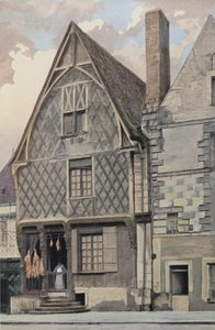 Luynes, Gammalt hus på torget av French Photographer
