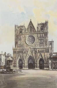 Lyon, Cathedrale St-Jean, Fasad O av French Photographer