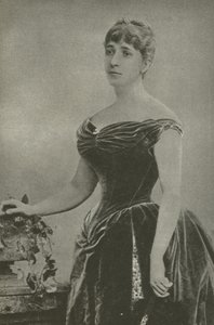 Madame Marguerite De Bonnemain, general Boulangers älskarinna (s/v foto) av French Photographer