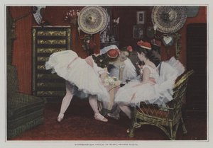 Mademoiselle Viollat ​​​​och Mademoiselle Blanc, andra motiv (färgfoto) av French Photographer