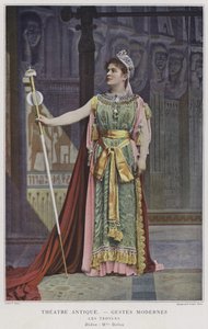 Marie Delna som Dido i Les Troyens (färgad bild) av French Photographer