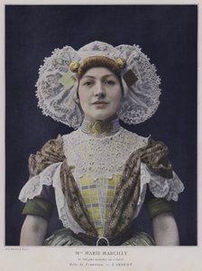 Marie Marcilly som Francisca i LAbsent (färgat foto)