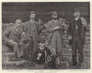 Medlemmar i Old Hawking Club av French Photographer