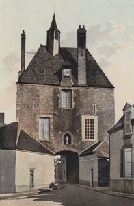 Meung, stadsporten, känd som Porte d’Amont av French Photographer
