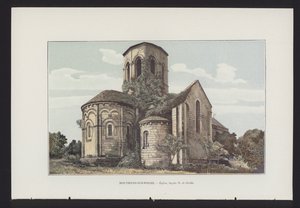 Mouthiers-sur-Boeme, Kyrka, N fasad och absid av French Photographer