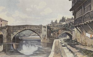 Nerac, Bron över Baise av French Photographer