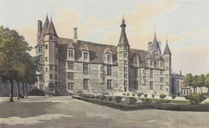 Nevers, tidigare hertigslott, Fasad S av French Photographer