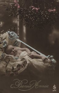 Nyårskort med baby av French Photographer