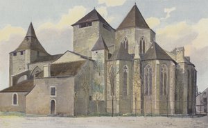 Oloron-Sainte-Marie, Sainte-Marie-kyrkan, Tillsammans S E av French Photographer