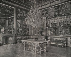 Palace of Fontainebleau, receptionssalong (s/v foto) av French Photographer