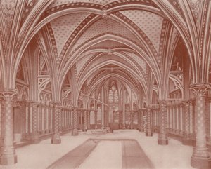 Paris: Crypt of the Sainte Chapelle (s/v foto) av French Photographer