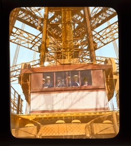 Parisutställning: Eiffeltornet, 1900 (lanternbild) av French Photographer
