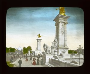 Parisutställning: Pont Alexandre III, 1900 (lanternbild) av French Photographer