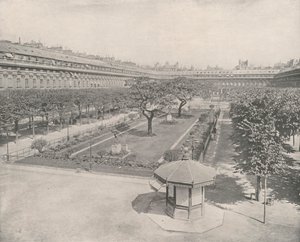 Paris: Palais Royals trädgård (s/v foto) av French Photographer