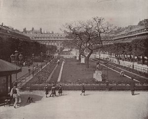 Paris: Palais Royals trädgård (s/v foto) av French Photographer