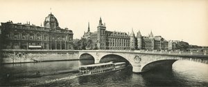 Paris, The Conciergerie och Commercial Court, The Conciergerie and Court of Trade av French Photographer