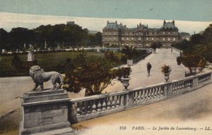 Paris, Luxemburgträdgården av French Photographer
