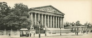 Paris, Le Palais-Bourbon, Deputeradekammaren, Bourbon-Palace, Deputeradekammaren av French Photographer