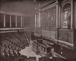 Paris: Legislative Hall, Deputeradekammaren (s/v foto) av French Photographer