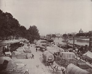 Paris: Levee Scene i Paris (s/v foto) av French Photographer