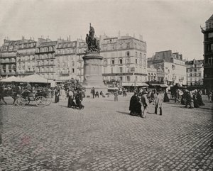 Paris: Place de Clichy (s/v foto) av French Photographer