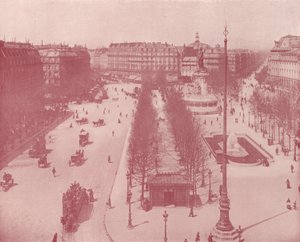Paris: Place de la Republique (s/v foto) av French Photographer