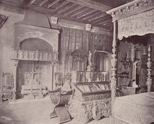 Paris: Room of Francis I, Musee Cluny (s/v foto) av French Photographer