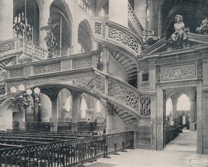 Paris: Sektion av kören i St Etienne-du-Mont (s/v foto) av French Photographer