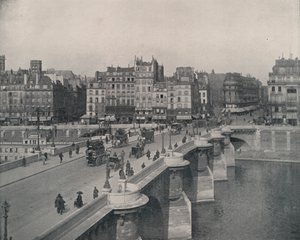 Paris: Pont Neuf, eller nya bron (s/v foto) av French Photographer