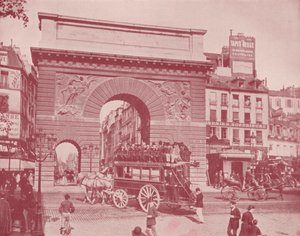 Paris: Porte St Martin (s/v foto) av French Photographer