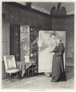 Paul-Albert Besnard i sin verkstad av French Photographer