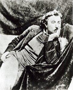 Paul Gauguin (1848-1903) (svartvitt foto) av French Photographer