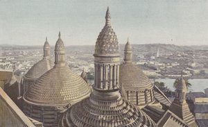 Perigueux, Saint-Front katedral, kupoler sett från klocktornet av French Photographer