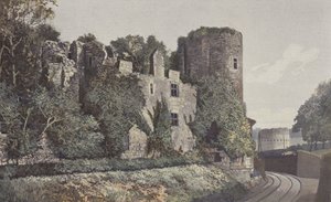 Perigueux, Chateau-Barrière och Tour de Vesone, Utsikt från lO av French Photographer